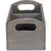 Clayre & Eef 6H1997G Récipient avec compartiments 30x15x13 cm Gris Rectangle