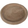 Clayre & Eef 6H2135CH Plat Ø 26x3 cm Marron Rond Plat de service