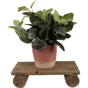 Clayre & Eef 6H2203 Table pour plantes 25x12x8 cm Marron Rectangle