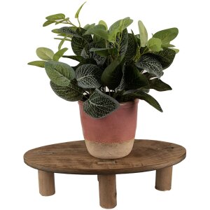 Clayre & Eef 6H2219 Table pour plantes 40x20x11 cm Brun Ovale