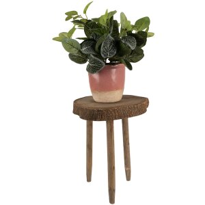 Clayre & Eef 6H2221 Table pour plantes Ø 24x36 cm Marron