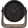 Clayre & Eef 6KL0783 Horloge de table 23x8x22 cm - 1xAA Noir - Marron