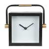 Clayre & Eef 6KL0789 Horloge de table 19x5x19 cm - 1xAA noir - blanc