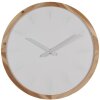 Clayre & Eef 6KL0794 Horloge murale Ø 50x4 cm - 1xAA Blanc - Marron