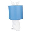 Clayre & Eef 6LMC0013WBL Lampe de table Ø 20x43 cm E27-max 1x60W blanc - bleu