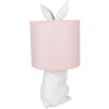 Clayre & Eef 6LMC0013WP Lampe de table Ø 20x43 cm E27-max 1x60W blanc - rose