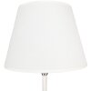 Clayre & Eef 6LMC0068 Lampe de table Ø 18x44 cm E27-max 1x60W blanc - argenté