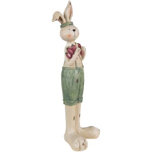 Clayre & Eef 6PR3607 Décoration Lapin 11x10x33 cm Vert