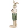 Clayre & Eef 6PR3607 Décoration Lapin 11x10x33 cm Vert