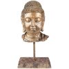 Clayre & Eef 6PR3619 Décoration Tête de Bouddha 13x9x25 cm Doré