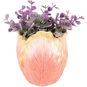 Clayre & Eef 6PR3623 Décoration Pot de fleurs 12x8x15 cm Orange