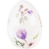 Clayre & Eef 6PR3630 Décoration Oeuf 7x7x10 cm Blanc - Violet