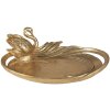 Clayre & Eef 6PR3730 Décoration Coupe avec cygne 25x20x9 cm Doré