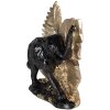 Clayre & Eef 6PR3816 Décoration Eléphant 25x10x18 cm Noir - Or