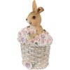 Clayre & Eef 6PR3834 Décoration Lapin 7x6x11 cm Marron - Rose