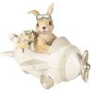 Clayre & Eef 6PR3838 Décoration Lapin 15x11x12 cm Beige - Marron