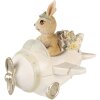 Clayre & Eef 6PR3838 Décoration Lapin 15x11x12 cm Beige - Marron