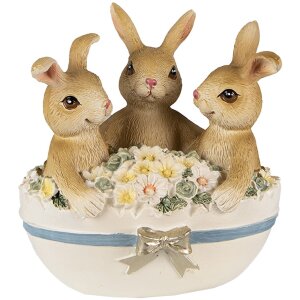 Clayre & Eef 6PR3839 Décoration Lapin 11x9x12...