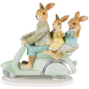 Clayre & Eef 6PR3845 Décoration Lapin 17x7x15...