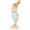 Clayre & Eef 6PR3851 Décoration Lapin 7x5x15 cm Vert - Marron