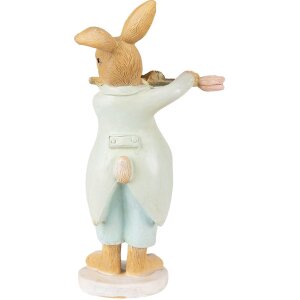 Clayre & Eef 6PR3852 Décoration Lapin 8x5x16 cm Vert - Marron