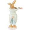 Clayre & Eef 6PR3852 Décoration Lapin 8x5x16 cm Vert - Marron