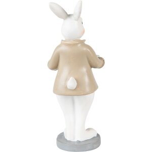 Clayre & Eef 6PR3867 Décoration Lapin 6x6x15 cm Beige - Marron