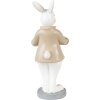 Clayre & Eef 6PR3867 Décoration Lapin 6x6x15 cm Beige - Marron