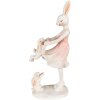 Clayre & Eef 6PR3868 Décoration Lapin 9x6x22 cm Rose - Beige