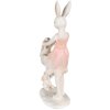 Clayre & Eef 6PR3868 Décoration Lapin 9x6x22 cm Rose - Beige