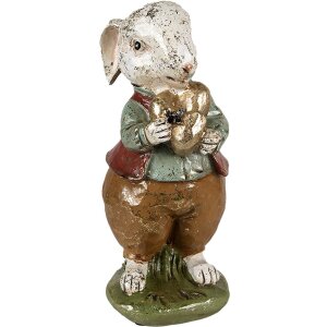 Clayre & Eef 6PR3875 Décoration Lapin 9x12x22...