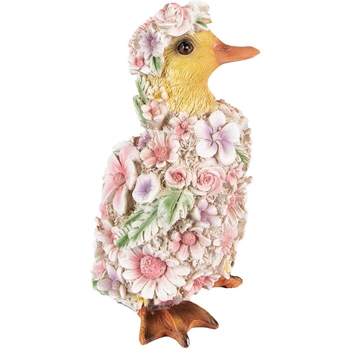 Clayre & Eef 6PR4875 Décoration Canard 10x11x18 cm rose