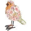 Clayre & Eef 6PR4882 Décoration Oiseau 7x10x12 cm Rose