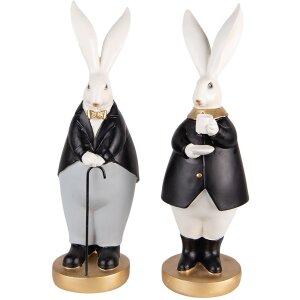 Clayre & Eef 6PR4890 Décoration Lapin 13x11x34...