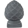 Clayre & Eef 6TE0470S Décoration Pomme de pin Ø 14x18 cm Gris