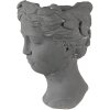 Clayre & Eef 6TE0472 Pot de fleurs femme 18x17x25 cm gris