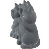 Clayre & Eef 6TE0475 Décoration Chats 22x10x16 cm Gris