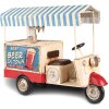 Clayre & Eef 6Y4952 Modèle de chariot à bière tricycle 30x12x24 cm Bleu - Beige