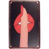 Clayre & Eef 6Y5337 Plaque de texte 20x1x30 cm rouge - noir