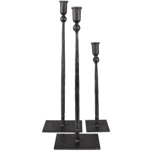 Clayre & Eef 6Y5444 Chandelier 16x10x52 - 16x10x49 - 10x9x35 cm noir