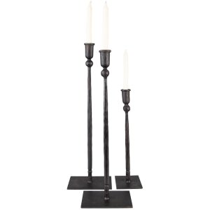 Clayre & Eef 6Y5444 Chandelier 16x10x52 - 16x10x49 - 10x9x35 cm noir