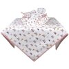 Clayre & Eef BPD01 Nappe 100x100 cm Beige - Rose Carré