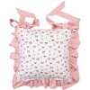 Clayre & Eef BPD25 Housse de coussin de chaise 40x40 cm Beige - Rose