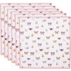 Clayre & Eef BPD43 Serviettes en tissu (6 pièces) 40x40 cm Beige - Rose