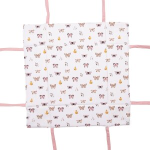 Clayre & Eef BPD47 Panier à pain 35x35x8 cm Beige - Rose