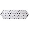 Clayre & Eef BWX65 Chemin de table 50x160 cm blanc - noir