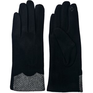 Clayre & Eef JZGL0037 Gants dhiver 8x24 cm noir noir