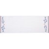 Clayre & Eef SSF64 Chemin de table 50x140 cm blanc - bleu rectangle