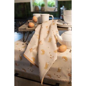 Clayre & Eef YFB42-1 Linge de cuisine 50x70 cm Beige Rectangle