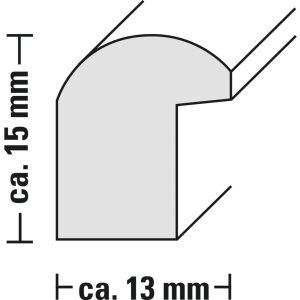 Hama cadre plastique Swing 10x15 cm argenté